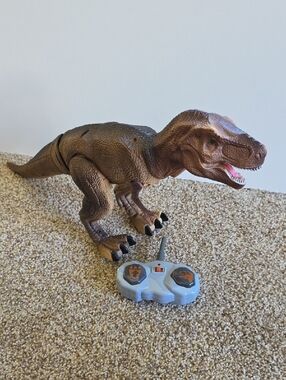 Remote Control Brown T-Rex Dinosaur Toy